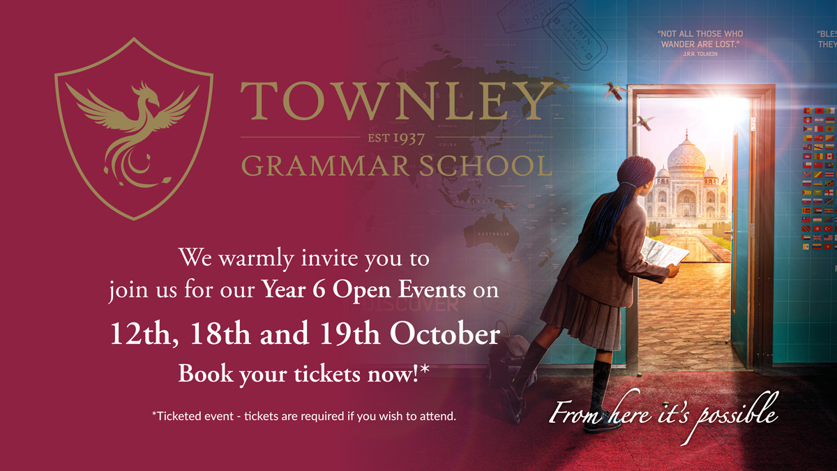 Townley Grammar School Open Events 2023