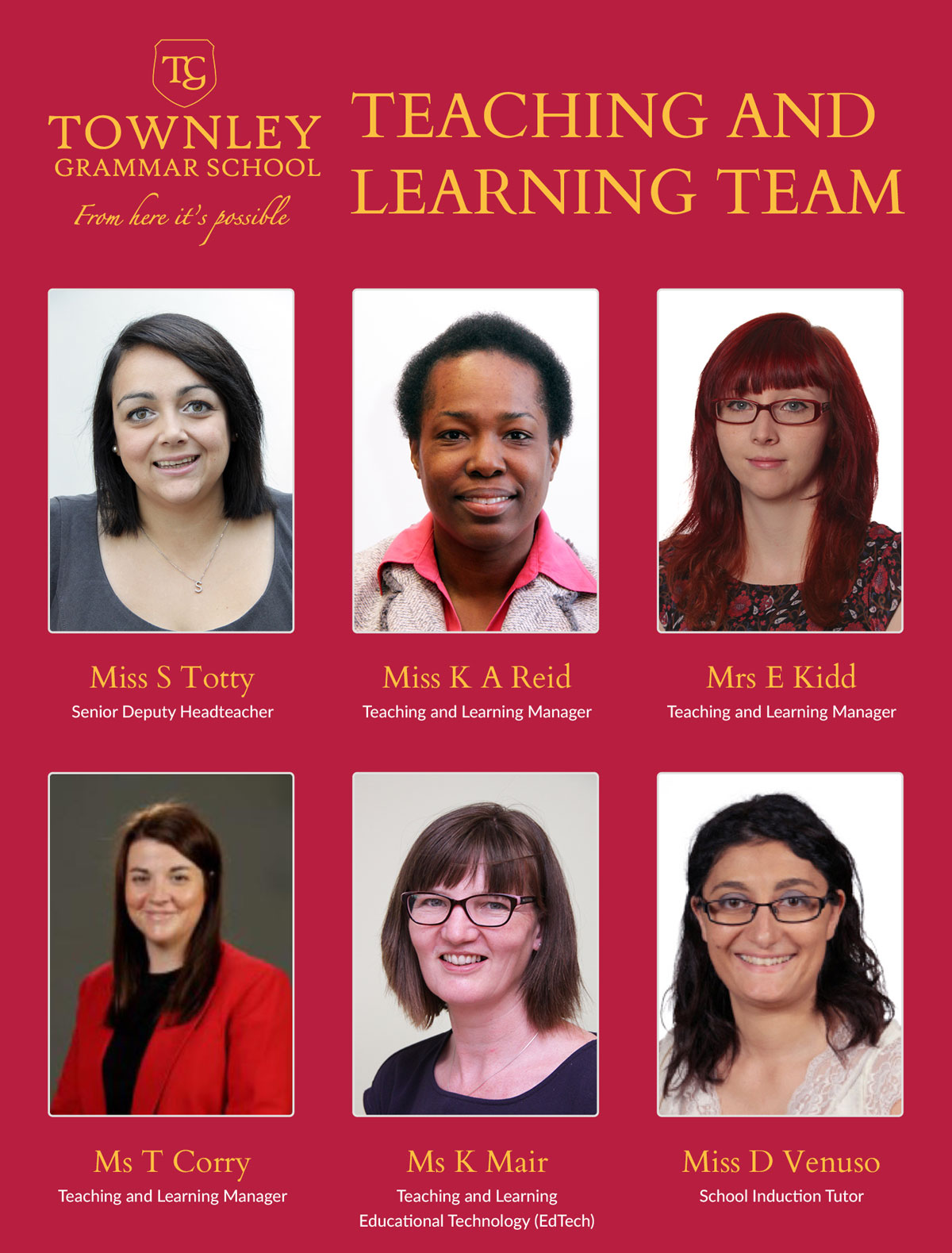Townley Grammar Teaching and Learning Team